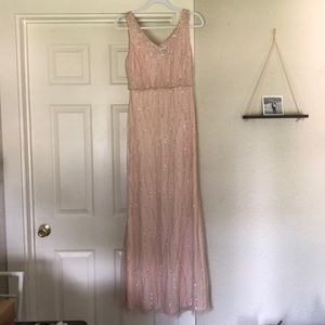 Adrianna Papell Blush beaded gown